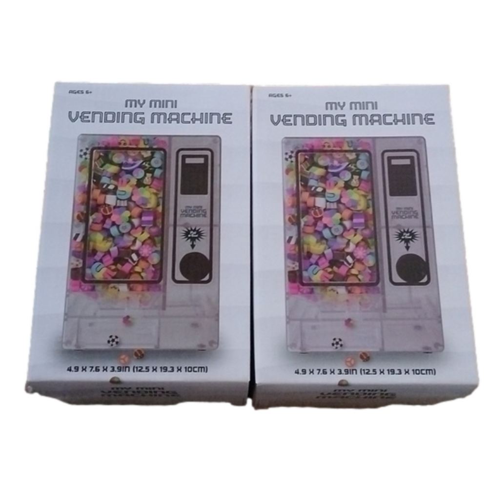 Mini Candy Dispenser Vending Machine Desktop, Set of 2